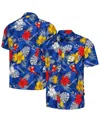 Margaritaville Men's  Royal Chase Elliott Island Life Floral Party Full-button Shirt In Royal