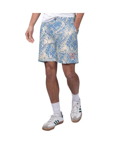 Margaritaville Men's Royal New York Giants Sandwashed Monstera Print Amphib Shorts