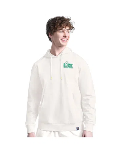 Margaritaville Men's White Super Bowl Lix Reserve French Terry Pullover Hoodie In Cream