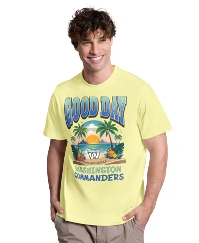 Margaritaville Men's Yellow Washington Commanders Good Day T-shirt