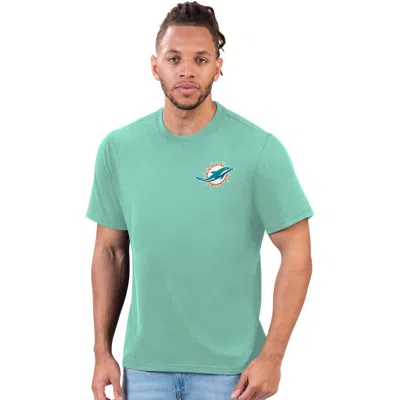 Margaritaville Mint Miami Dolphins Wastin' Away T-shirt In Green
