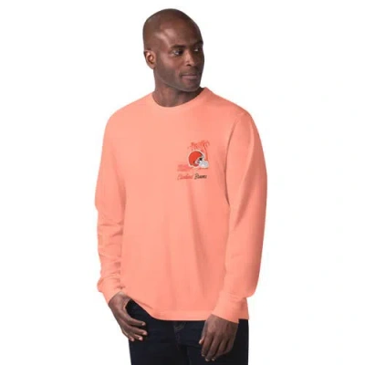 Margaritaville Orange Cleveland Browns It's Five O'clock Somewhere Long Sleeve T-shirt