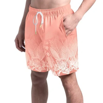 Margaritaville Orange Philadelphia Eagles Lagoon Fiesta Swim Shorts In Pink