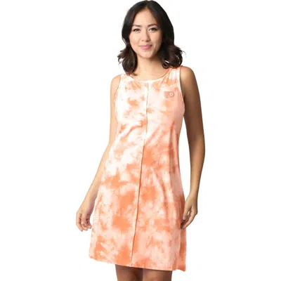 Margaritaville Orange Philadelphia Flyers Clouds Tie-dye Dress