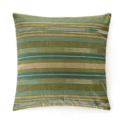 Margaritaville Otero Lost Printed Cotton Pillow Made-to-order In Green