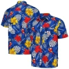 Margaritaville Royal Kyle Busch Island Life Floral Party Full-button Shirt In Royal