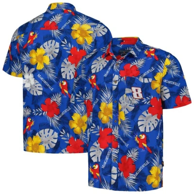 Margaritaville Royal Kyle Busch Island Life Floral Party Full-button Shirt