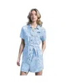 Margaritaville Women's Blue Buffalo Bills Palm Linen Dress In Blue