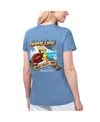 Margaritaville Women's Blue Jacksonville Jaguars Game Time V-neck T-shirt In Blue