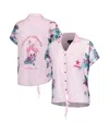 Margaritaville Women's Pink Dallas Cowboys Stadium Tie-front Button-up Shirt In Pink