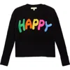 Margaux And Lexi Kids' Happy Sweater In Black