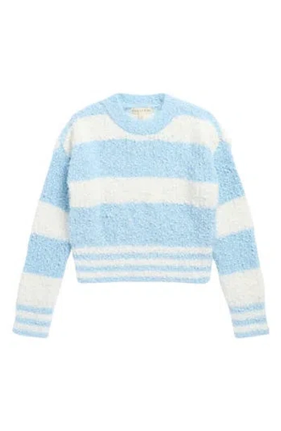 Margaux And Lexi Kids' Stripe Textured Sweater In Multi