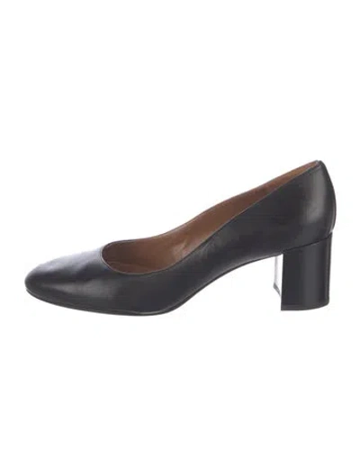 Pre-owned Margaux Leather Pumps In Blue
