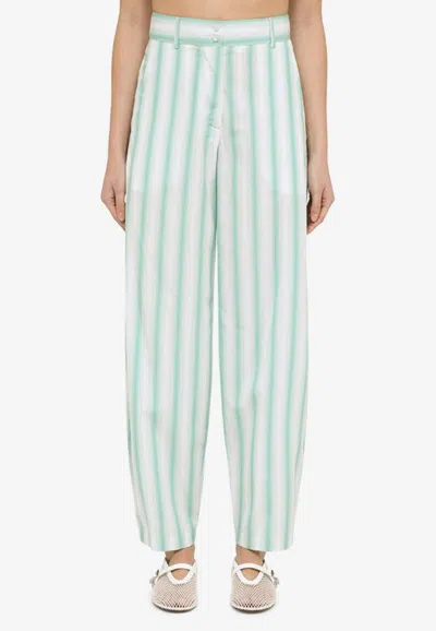 MARGAUX LONNBERG BEATTY STRIPED CASUAL PANTS