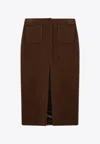 Margaux Lonnberg Margaux Lönnberg Jagger Midi Skirt In Brown