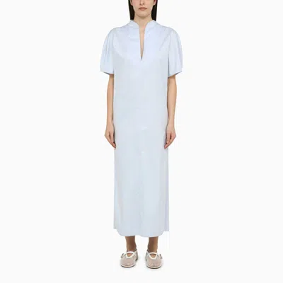 MARGAUX LONNBERG LIGHT BLUE COTTON LONG VIC DRESS