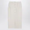 Margaux Lonnberg White Jagger Midi Skirt