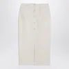Margaux Lonnberg White Jagger Midi Skirt