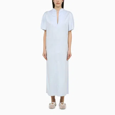 MARGAUX LONNBERG MARGAUX LÖNNBERG LIGHT BLUE COTTON LONG VIC DRESS