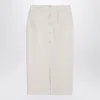 Margaux Lonnberg White Jagger Midi Skirt In White