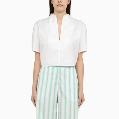 MARGAUX LONNBERG MARGAUX LÖNNBERG WHITE COTTON DUFFY SHIRT