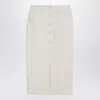 Margaux Lonnberg White Jagger Midi Skirt