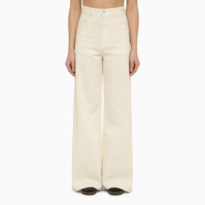 Margaux Lonnberg White Wide Denim Parker Jeans