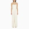 MARGAUX LONNBERG WHITE WOOL-BLEND LAUREN JUMPSUIT