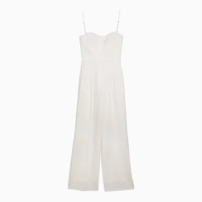 Margaux Lonnberg Margaux Lönnberg White Wool Blend Lauren Jumpsuit