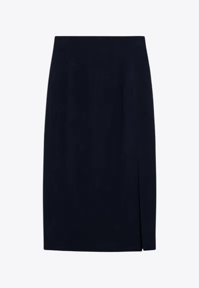 MARGAUX LONNBERG MARLO WOOL-BLEND MIDI SKIRT