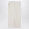 Margaux Lonnberg White Jagger Midi Skirt In White