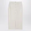 Margaux Lonnberg White Jagger Midi Skirt
