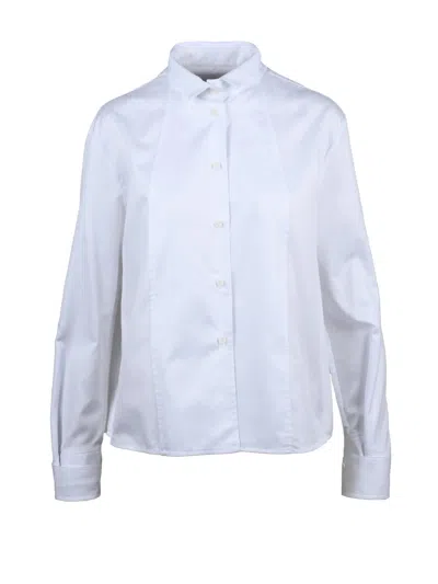Margaux Lonnberg White Structured Collar Cotton Shirt
