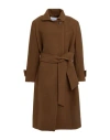Margaux Lonnberg Woman Coat Brown Size 4 Wool, Polyamide In Brown