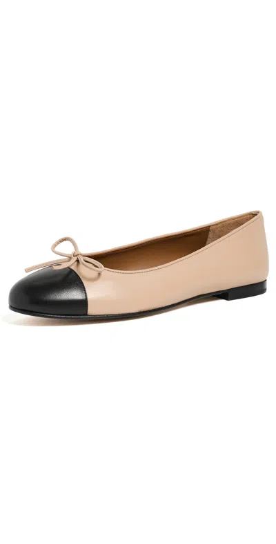 Margaux The Demi Flats Dune/black Nappa