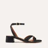 Margaux The Lena Sandal In Black