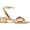 Margaux The Lena Sandal In Gold
