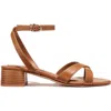 Margaux The Lena Sandal In Saddle