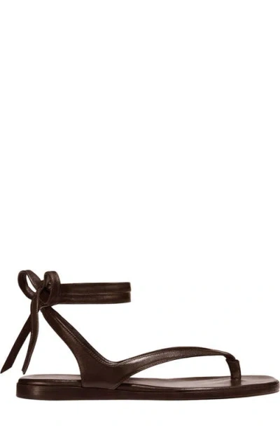 Margaux The Palermo Wrap Sandal In Brown