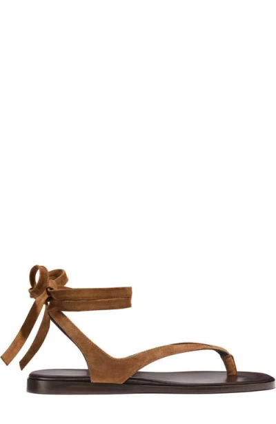 Margaux The Palermo Wrap Sandal In Brown