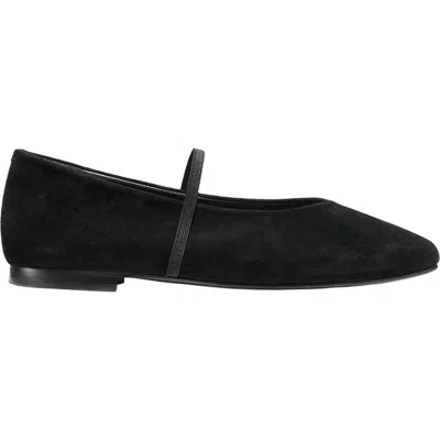 Margaux The Phoebe Flats In Black Suede
