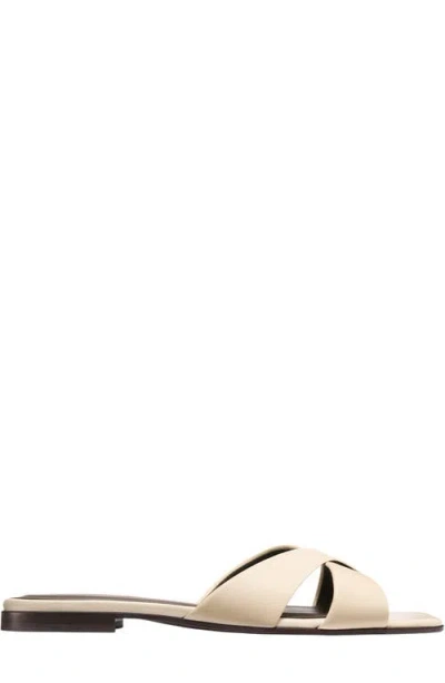 Margaux The Selene Flat Sandal In Neutral