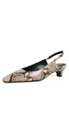 Margaux The Sofia Heels Natural Python Embossed In Multi