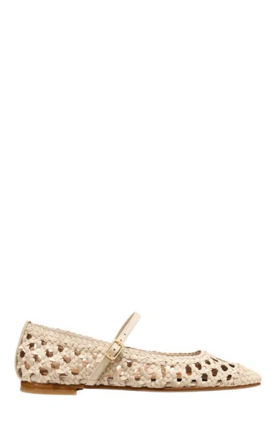 Margaux The Woven Fonteyn Jane Flats In Neutral