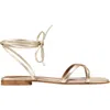 Margaux The Wrap Sandal In Gold