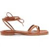 Margaux The Wrap Sandal In Saddle