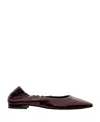 Margaux The Roma Ballet Flat In Burgundy