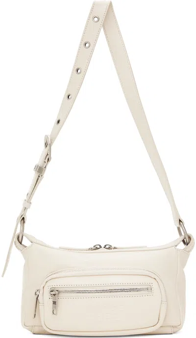 Marge Sherwood Beige Outpocket Mini Bag In Cream Glossy Plain