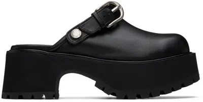 Marge Sherwood Black 70's Clogs In Black Plain