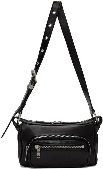 Marge Sherwood Black Outpocket Mini Bag In Black Glossy Plain